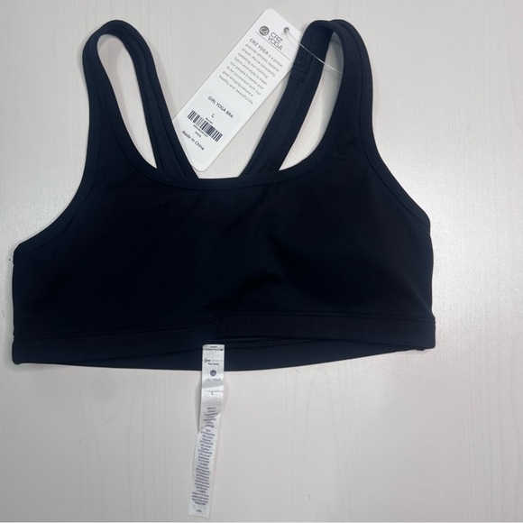 CRZ Girls Black Sports Bra - Picture 1 of 2